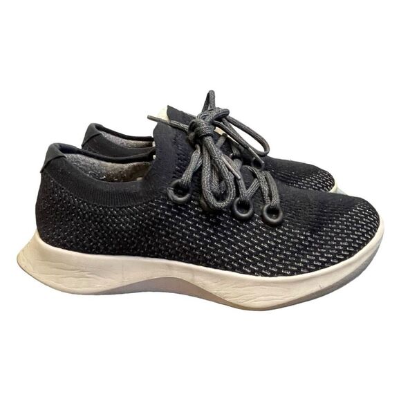 Allbirds Tree Dashers Running Shoes Sneakers Black Merino Wool Runners 9 - Picture 2 of 11
